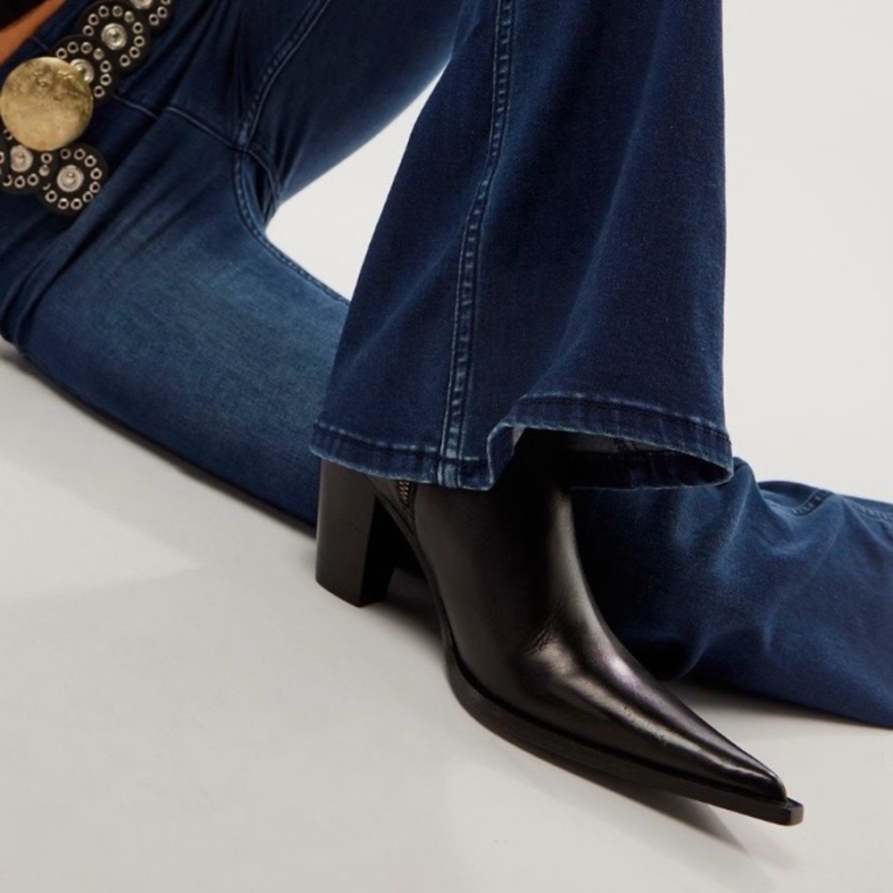 Free People Heeled Boots in Black
